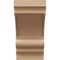 Ekena Millwork 9"W x 9"D x 18"H Wide Diane Rough Cedar Woodgrain TimberThane Corbel, Primed Tan CORUR09X09X18DIARCPR - alternate 2
